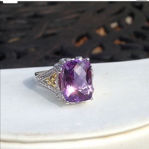 Silver Victoria Wieck Ring Amethyst